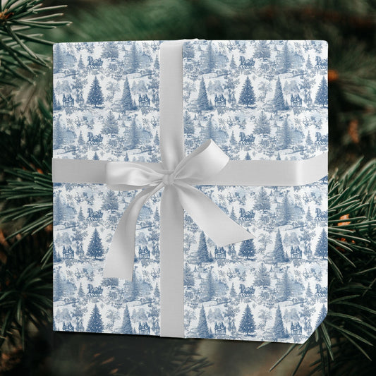 Vintage Horse Sleigh Christmas wrapping paper