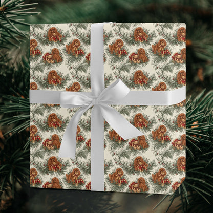 Cavalier King Charles Spaniel Ruby Christmas wrapping paper