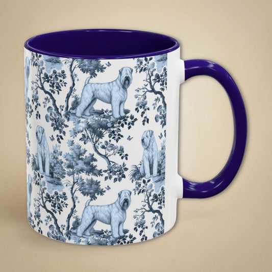 Wheaten Terrier Petite Garden Toile 11 oz ceramic mug, right view