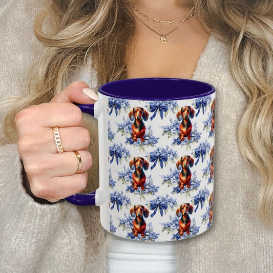 Dachshund Mug Coquette Floral