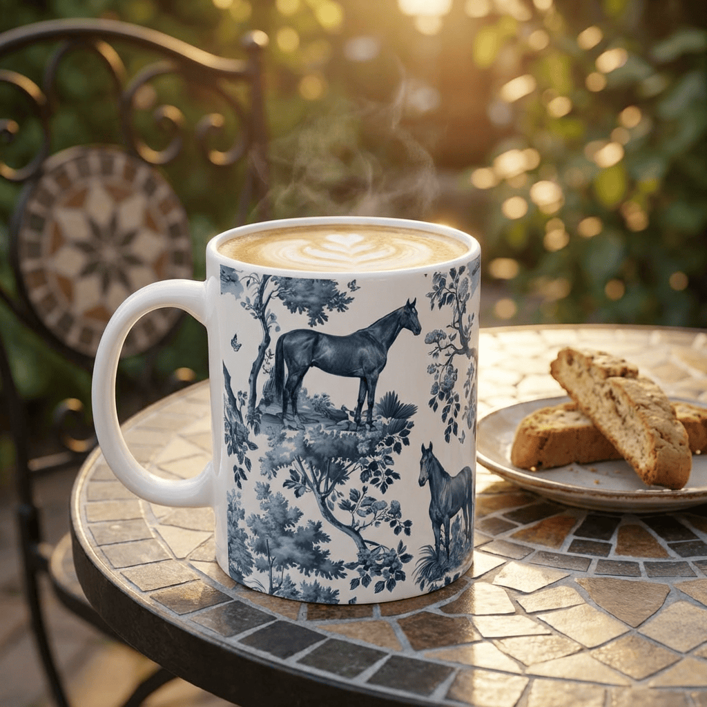 Thoroughbred Horse Mug - Toile