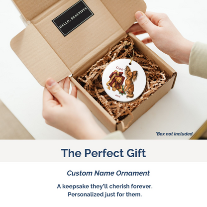 Russian Toy personalized ornament packed in a gift mailer box