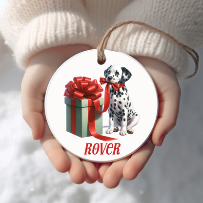 Dalmatian Ornament with Custom Name