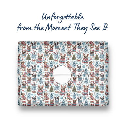 French Bulldog Christmas wrapping paper