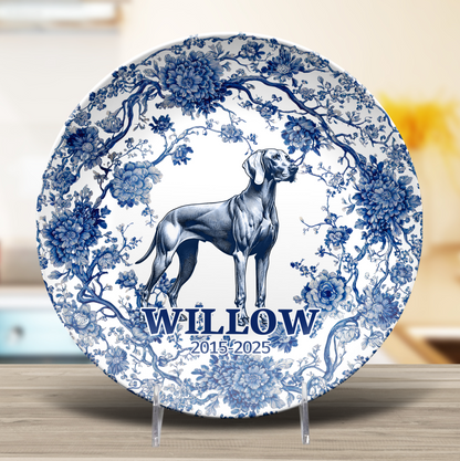 Weimaraner - Personalized Plate