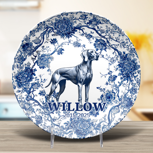 Weimaraner - Personalized Plate