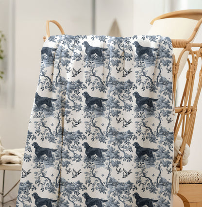 Gordon Setter Blanket - Toile Pattern