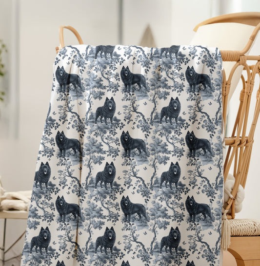 Schipperke Blanket - Toile Pattern