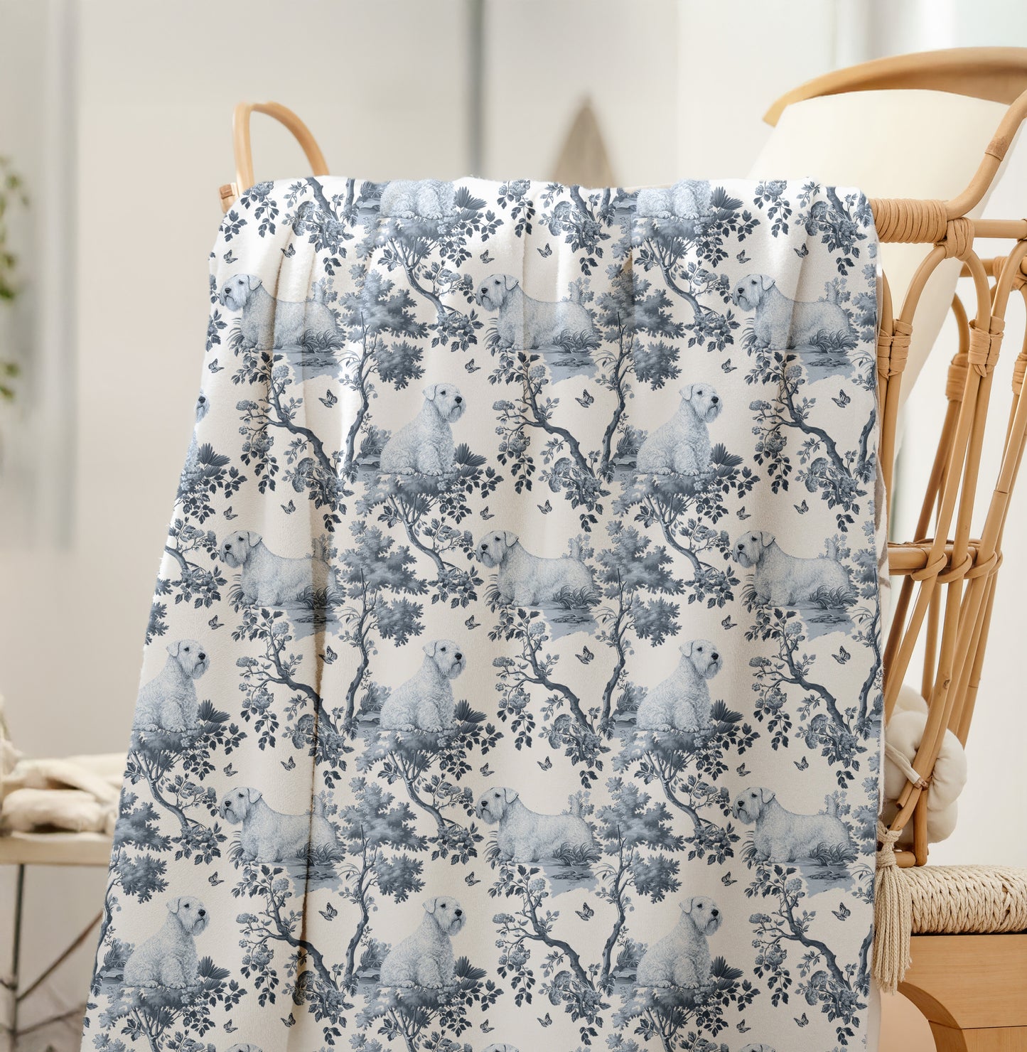 Sealyham Terrier Blanket - Toile Pattern