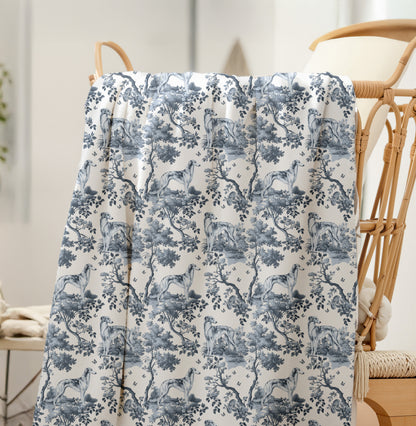 Silken Windhound Blanket - Toile Pattern