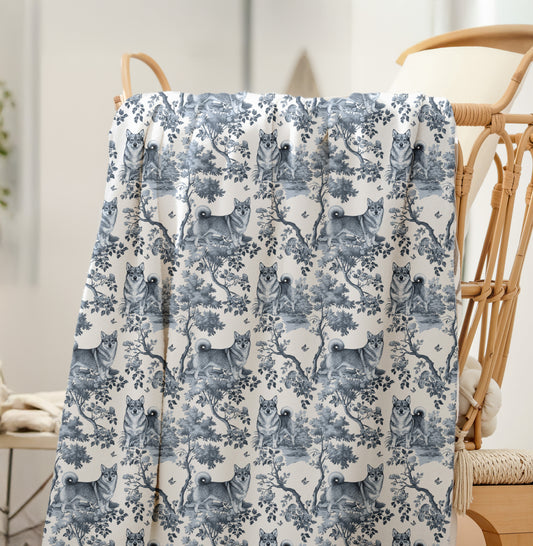 Swedish Vallhund Blanket - Toile Pattern