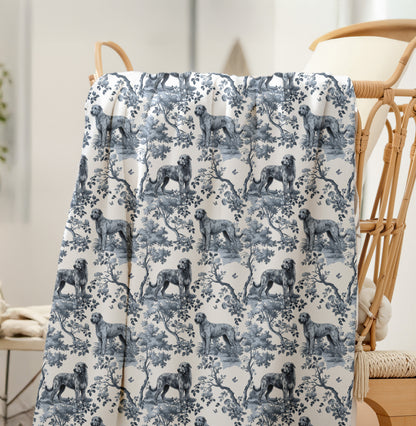 Irish Wolfhound Blanket - Toile Pattern