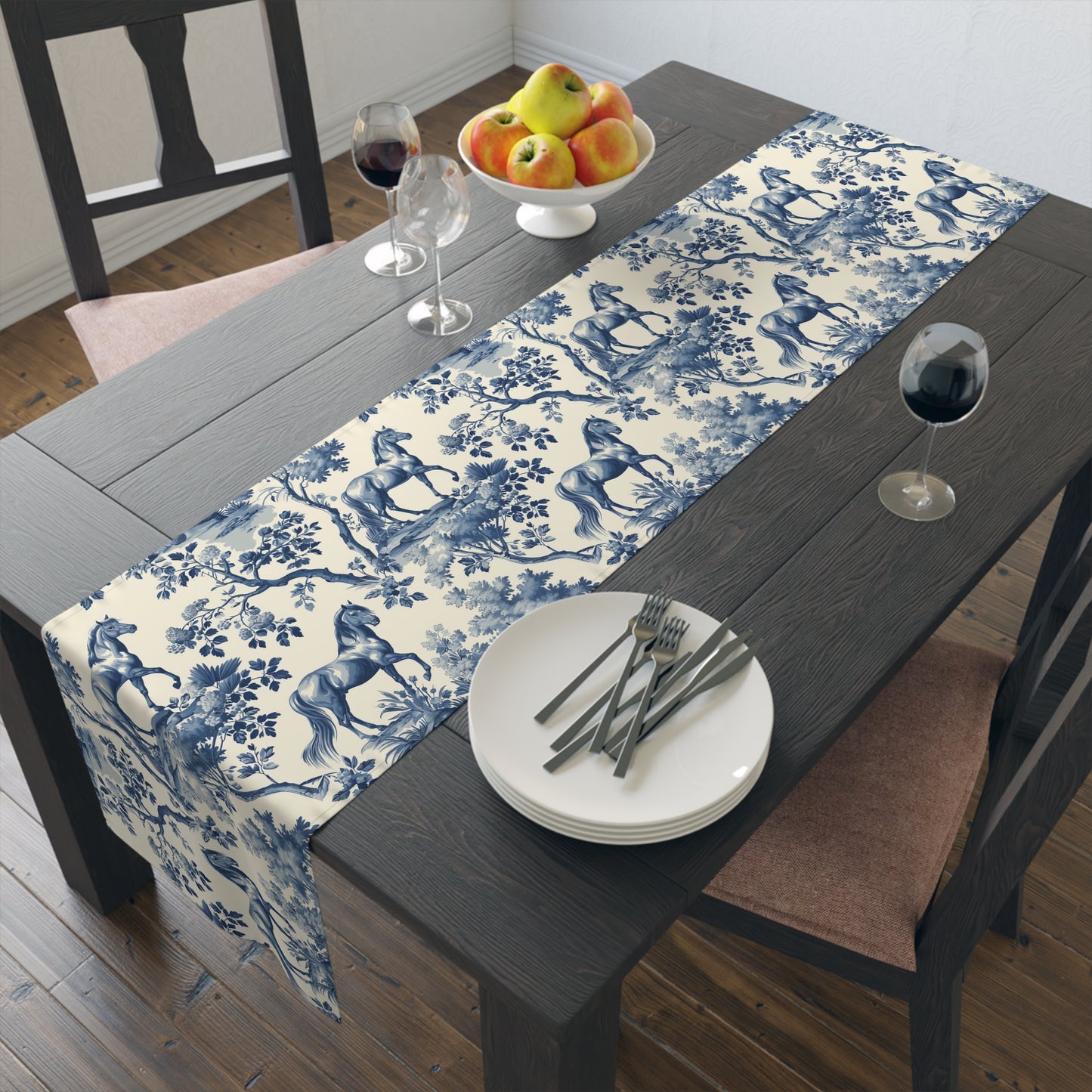 Garden Toile Table Runner
