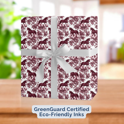 Clydesdale Horse Christmas Gift Wrapping Paper