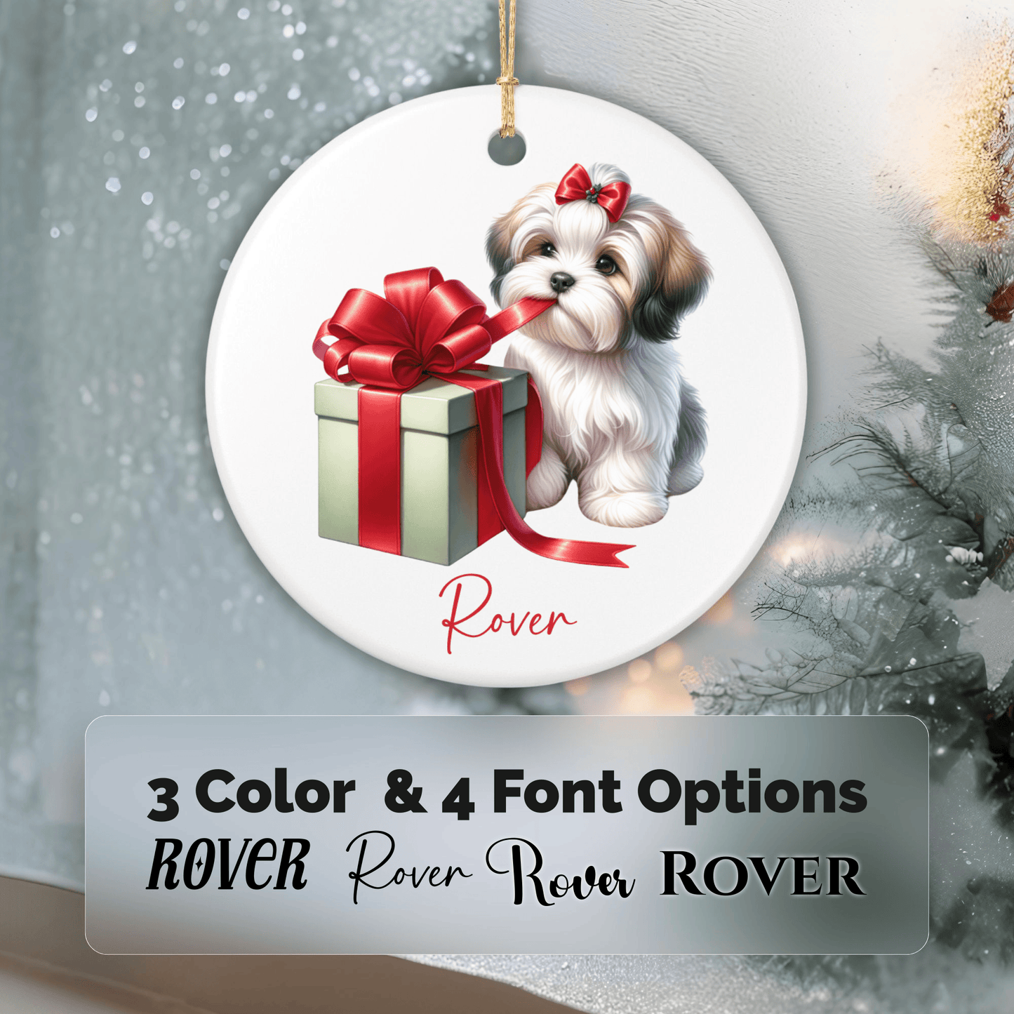 Havanese Ornament with Custom Name