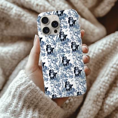Bernese Mountain Dog Phone Case - Toile Pattern