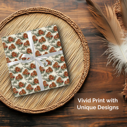 Cavalier King Charles Spaniel Ruby Christmas wrapping paper