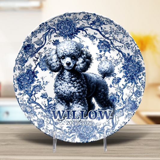 Poodle - Miniature - Personalized Plate