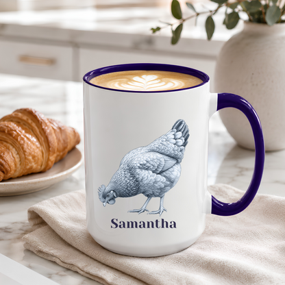 Chicken Pecking Mug - Personalized