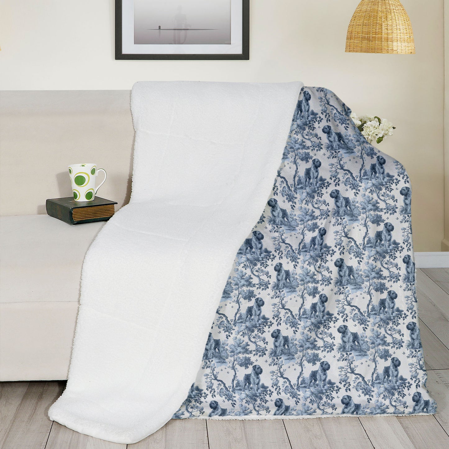 Bouvier des Flandres Blanket - Toile Pattern