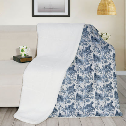 Bouvier des Flandres (Cropped) Blanket - Toile Pattern
