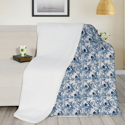 Pembroke Welsh Corgi Blanket - Toile Pattern