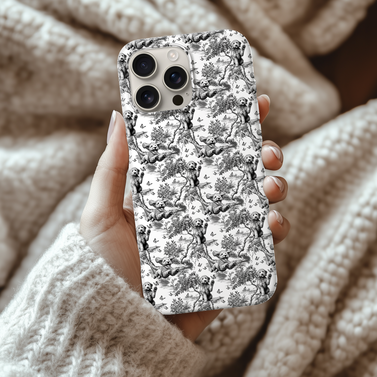 Goldendoodle · Ink Garden Toile · iPhone · MagSafe Compatible