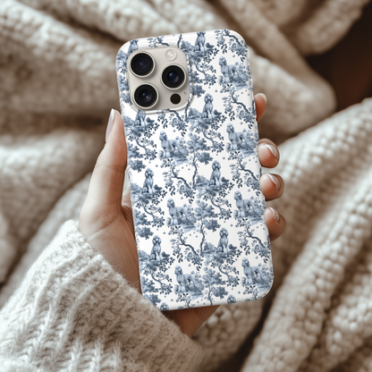 Standard Poodle Phone Case - Toile Pattern