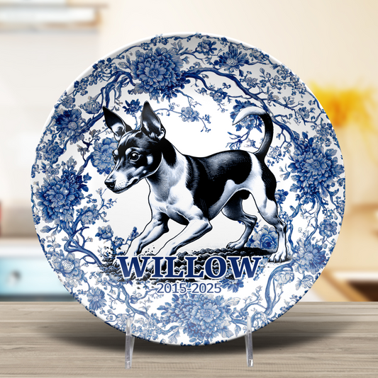 Rat Terrier - Personalized Plate