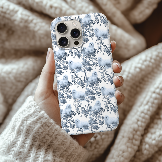 Coton de Tulear Phone Case - Toile Pattern