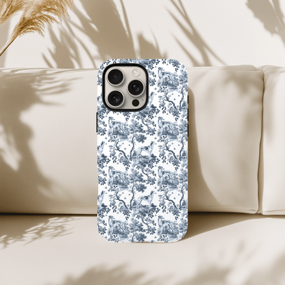 Silken Windhound Phone Case - Toile Pattern