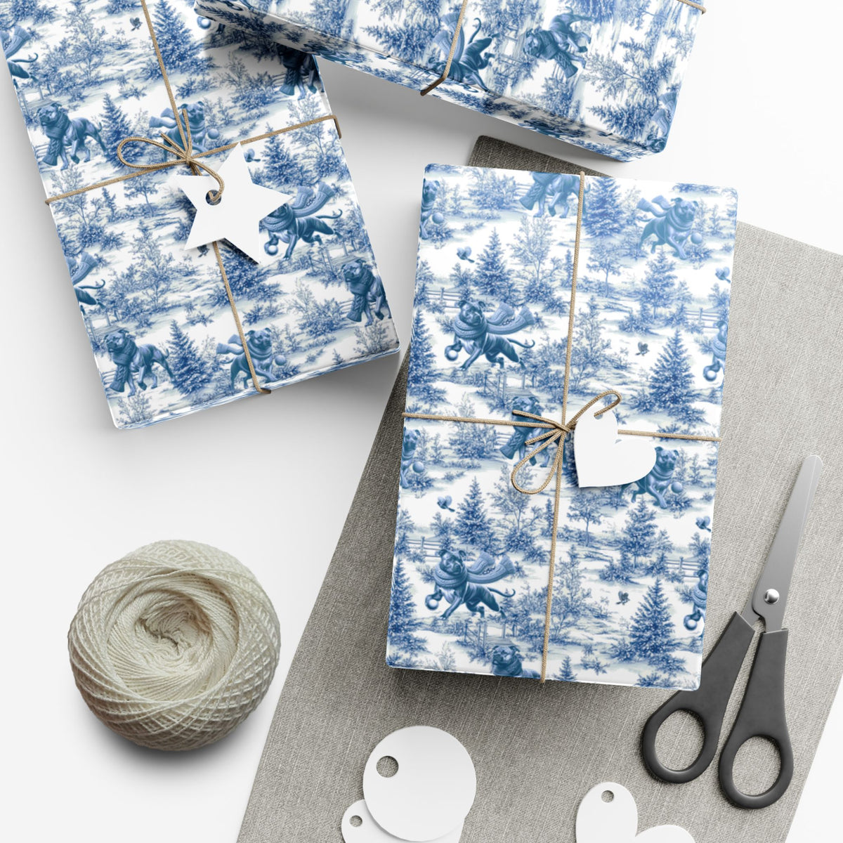 American Staffordshire Terrier Christmas wrapping paper