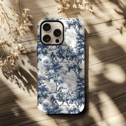 Cowgirl Horse Phone Case - Toile Pattern