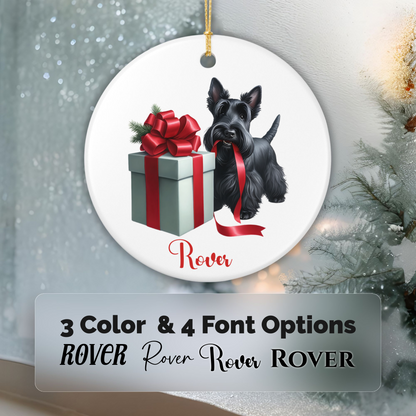 Scottish Terrier Ornament with Custom Name