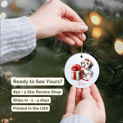 Havanese Ornament with Custom Name