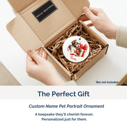 Shih Tzu Ornament with Custom Name