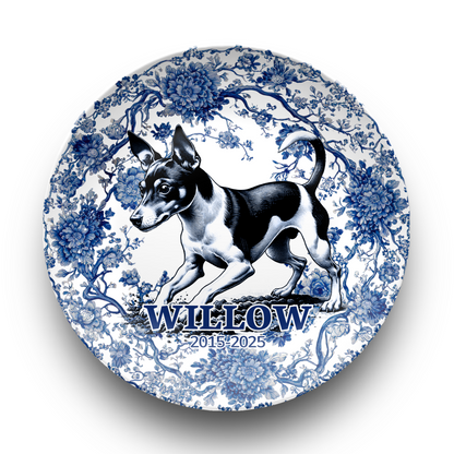 Rat Terrier - Personalized Plate