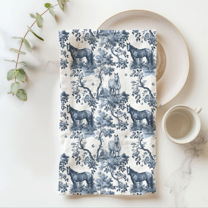 Appaloosa Horse Cotton Tea Towels -Toile Pattern