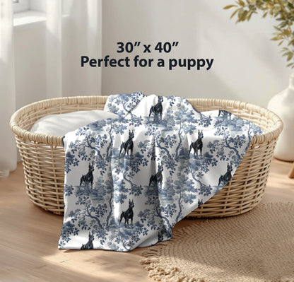 Doberman Blanket - Toile