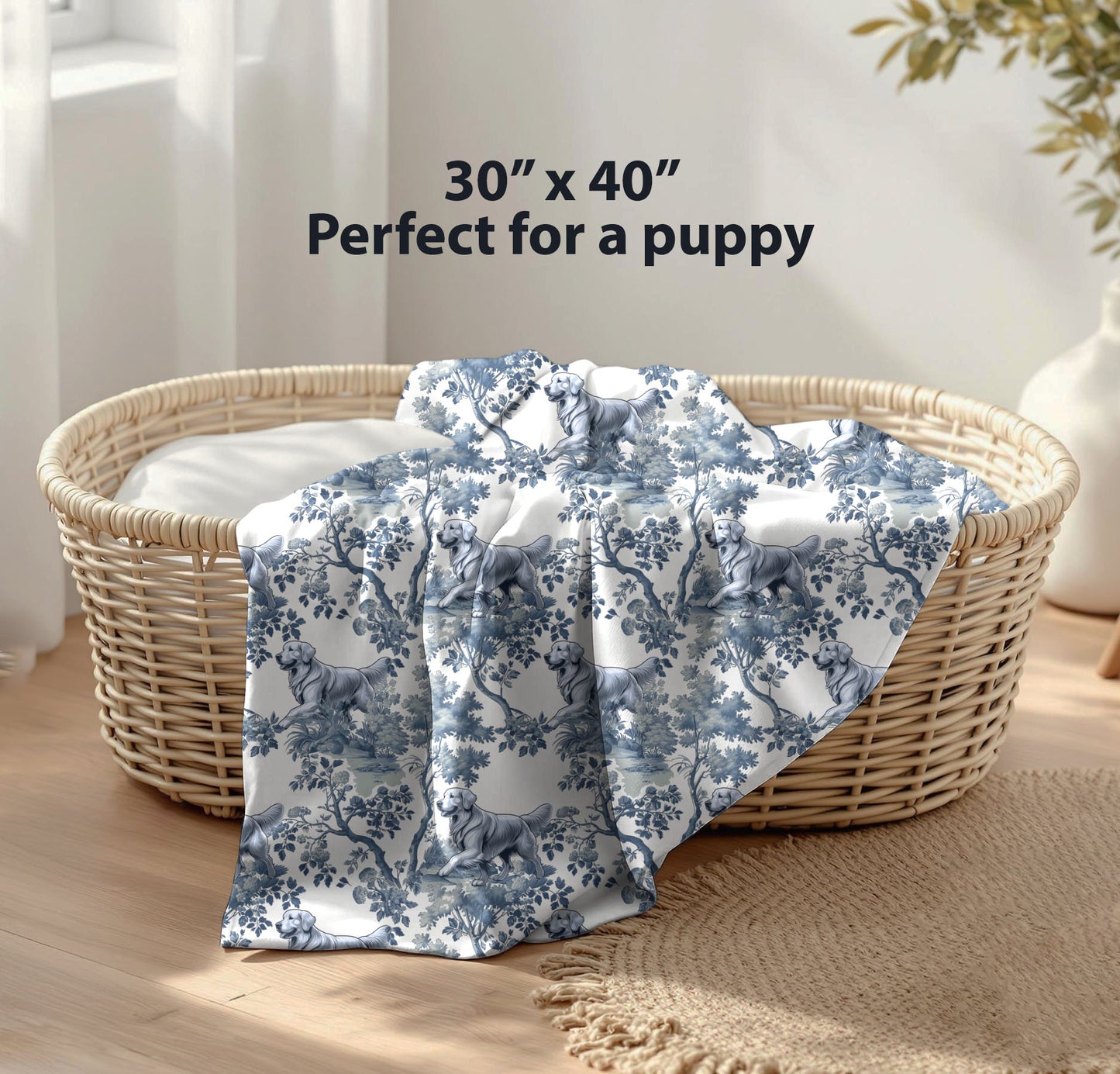 Golden Retriever Blanket - Toile