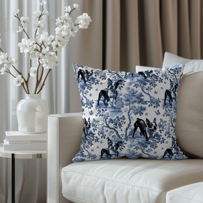 Boston Terrier Pillow Cover - Toile