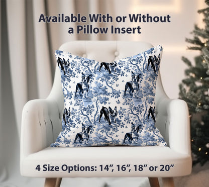 Boston Terrier Pillow Cover - Toile
