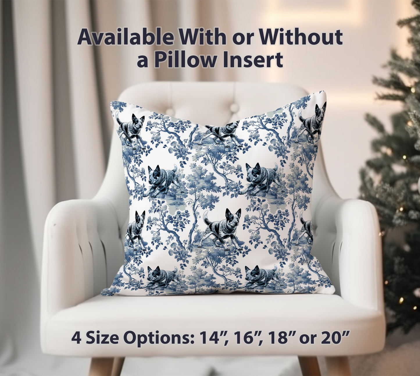 Cattle Dog Pillow Cover - Toile