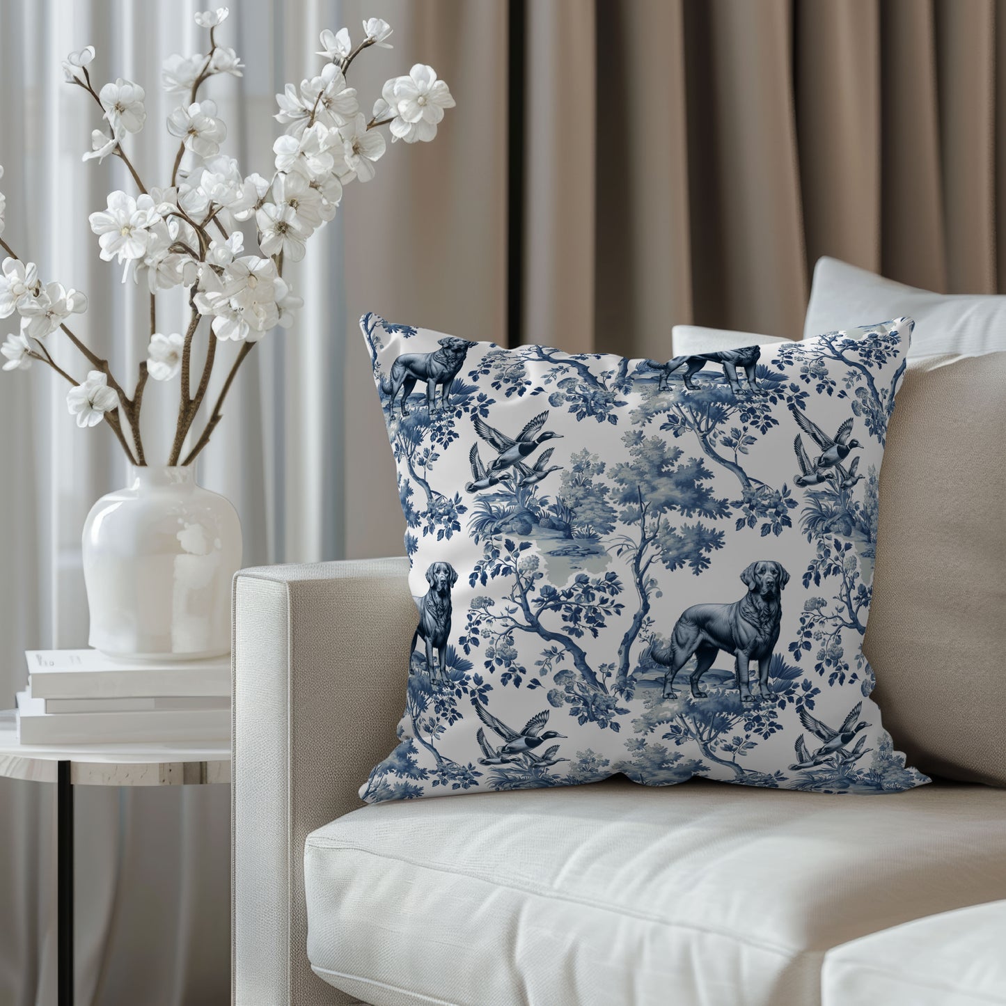 Chesapeake Bay Retriever Pillow Cover - Toile