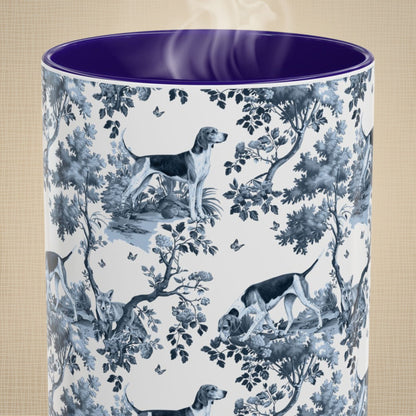 American Foxhound Mug - Toile Pattern