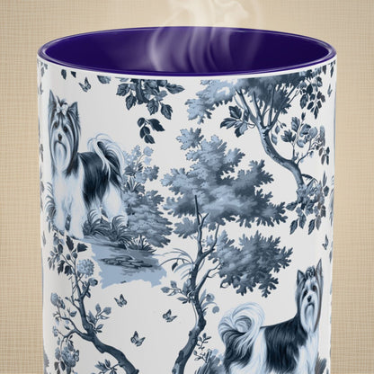 Biewer Terrier Mug - Toile Pattern