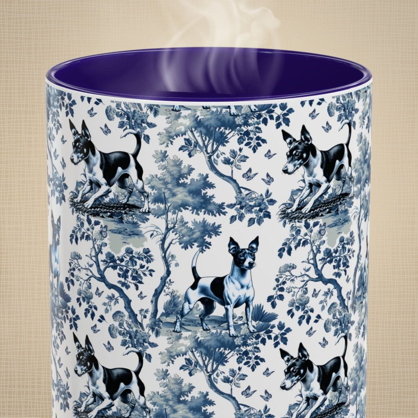 Rat Terrier Mug Toile