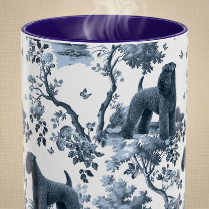 Kerry Blue Terrier Mug - Toile Pattern