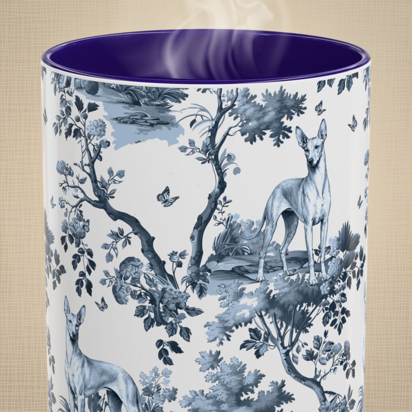 Pharaoh Hound Mug - Toile Pattern