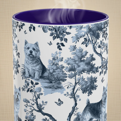 Norwich Terrier Mug - Toile Pattern